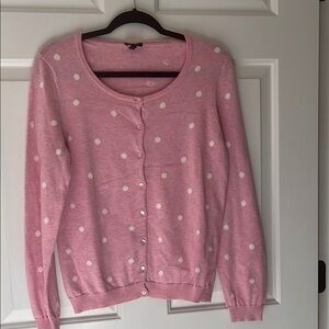 Talbots Pink Polka Dot Sweater